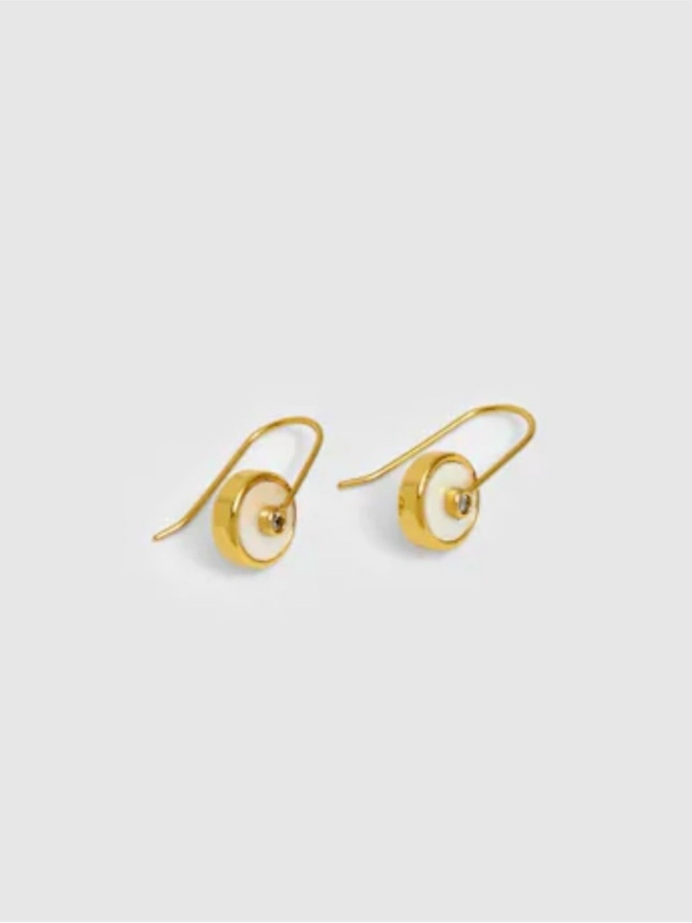 Madewell stone Inlay coin Earring - Picture 1 of 5